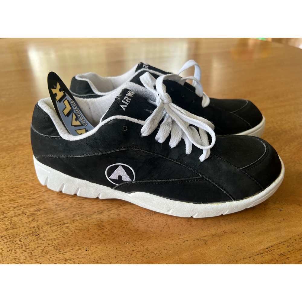 Airwalk Mojo‎ Skate Shoes Mens 9 Black White Synthetic Nubuck Sneakers CH83/605